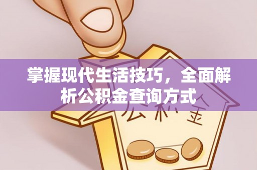 顺昌掌握现代生活技巧，全面解析公积金查询方式