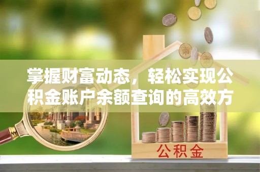 顺昌掌握财富动态，轻松实现公积金账户余额查询的高效方法