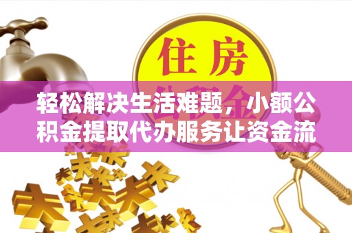 顺昌轻松解决生活难题，小额公积金提取代办服务让资金流动更便捷