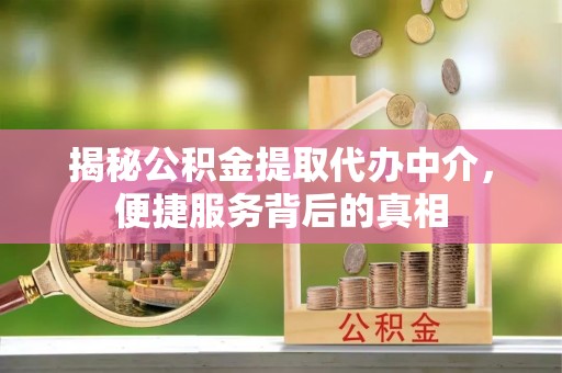 顺昌揭秘公积金提取代办中介，便捷服务背后的真相