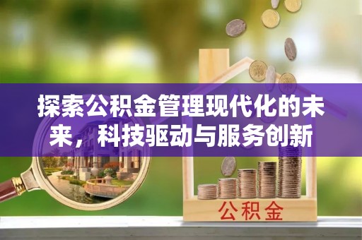 顺昌探索公积金管理现代化的未来，科技驱动与服务创新