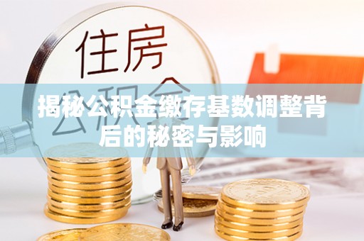 顺昌揭秘公积金缴存基数调整背后的秘密与影响