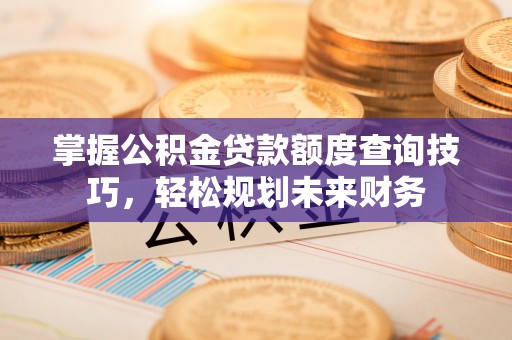 顺昌掌握公积金贷款额度查询技巧，轻松规划未来财务