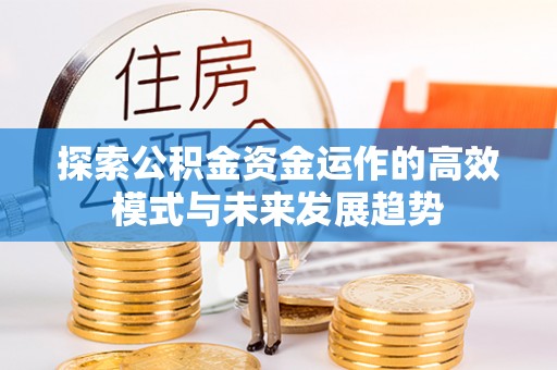 顺昌探索公积金资金运作的高效模式与未来发展趋势