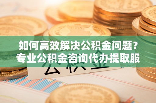顺昌如何高效解决公积金问题？专业公积金咨询代办提取服务来帮你