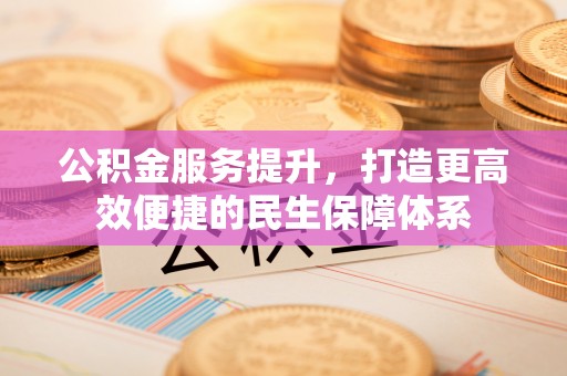 顺昌公积金服务提升，打造更高效便捷的民生保障体系